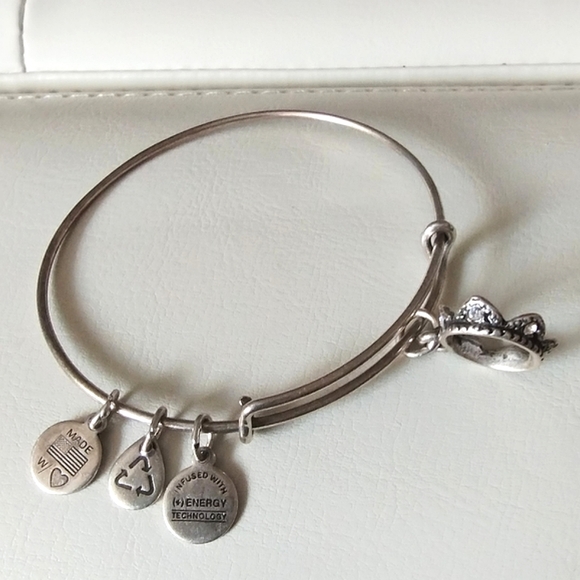 Alex and Ani Queens Crown Charm Bangle Bracelet Divine Right Queenship Power - Picture 1 of 7